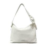 Hobo Handtas met Ritssluiting Borbonese , White , Dames