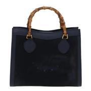 Pre-owned Suede handbags Gucci Vintage , Blue , Dames