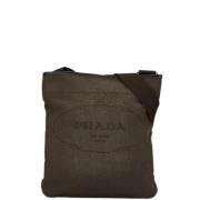 Pre-owned Canvas shoulder-bags Prada Vintage , Brown , Dames