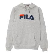 Lichtgrijs Melange Kangoeroe Hoodie Fila , Gray , Heren