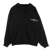 Fleece Pullover Hoody Zwart/Wit Jordan , Black , Heren