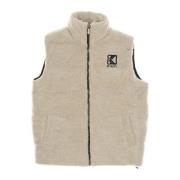 Sherpa Puffer Vest met ritssluiting Karl Kani , Beige , Heren