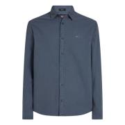 Blauwe Oxford Overhemd Tommy Hilfiger , Blue , Heren