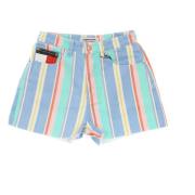 Hoge Taille Gestreepte Mom Fit Shorts Tommy Hilfiger , Multicolor , Da...