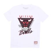 Chicago Bulls NBA Tee Hardwood Classics Mitchell & Ness , White , Here...