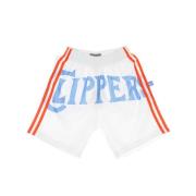 NBA Basketball Shorts Hardwood Classics Mitchell & Ness , White , Here...