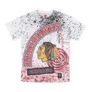 Chicago Blackhawks NHL Team T-shirt Mitchell & Ness , Multicolor , Her...