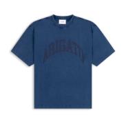 Link Washed T-Shirt Axel Arigato , Blue , Heren