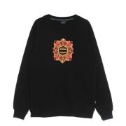 Zwarte Crewneck Sweater met Tegelprint Dolly Noire , Black , Dames