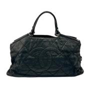 Pre-owned Leather chanel-bags Chanel Vintage , Black , Dames