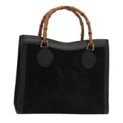 Pre-owned Suede handbags Gucci Vintage , Black , Dames