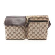 Pre-owned Leather gucci-bags Gucci Vintage , Beige , Dames