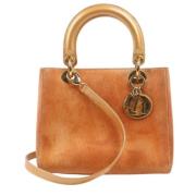 Pre-owned Leather handbags Dior Vintage , Brown , Dames