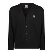 Lucky Tiger Stijlvolle Cardigan Kenzo , Black , Heren