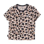 Slim Fit T-shirt met All Over Print Puma , Multicolor , Dames