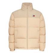 Beige Pufferjas Alaska Stijl Tommy Hilfiger , Beige , Heren