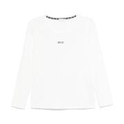 Top met studs en logo print Liu Jo , White , Dames