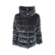 Grijze Velvet Bomberjas Herno , Gray , Dames