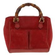 Pre-owned Suede gucci-bags Gucci Vintage , Red , Dames