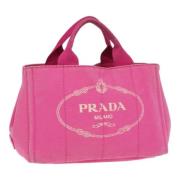 Pre-owned Canvas handbags Prada Vintage , Pink , Dames