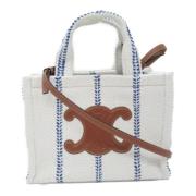 Pre-owned Leather celine-bags Celine Vintage , White , Dames