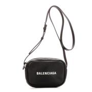 Pre-owned Leather shoulder-bags Balenciaga Vintage , Black , Dames