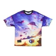 Zonsondergang Oversize Tee Multi T-Shirt Dolly Noire , Multicolor , He...