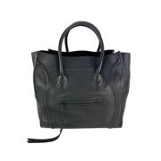 Pre-owned Leather celine-bags Celine Vintage , Black , Dames