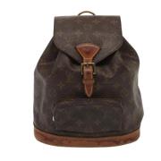 Pre-owned Canvas backpacks Louis Vuitton Vintage , Brown , Dames