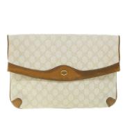 Pre-owned Canvas clutches Gucci Vintage , White , Dames