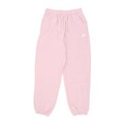 Roze Club Fleece Oversized Broek Nike , Pink , Dames