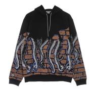 Zwarte Lichtgewicht Hoodie Bricks Octopus , Multicolor , Heren