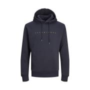 Essentials Sweat Hoodie in Donkerblauw Jack & Jones , Blue , Heren