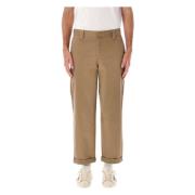 Beige Chino Skate Broek Aw24 Golden Goose , Beige , Heren