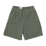 Groene Garment Geverfde Korte Broek Carhartt Wip , Green , Heren