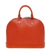 Pre-owned Leather louis-vuitton-bags Louis Vuitton Vintage , Orange , ...