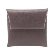 Pre-owned Leather wallets Hermès Vintage , Brown , Dames