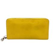 Pre-owned Leather wallets Loewe Pre-owned , Yellow , Dames