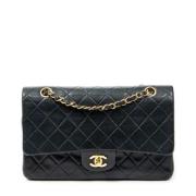 Pre-owned Leather chanel-bags Chanel Vintage , Black , Dames