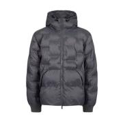 Nylon jack met allover logo Iceberg , Gray , Heren