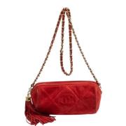 Pre-owned Leather chanel-bags Chanel Vintage , Red , Dames