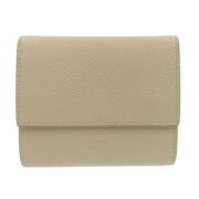 Pre-owned Leather wallets Celine Vintage , Beige , Unisex