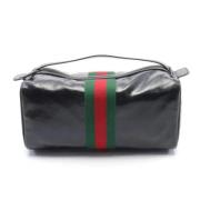 Pre-owned Leather gucci-bags Gucci Vintage , Black , Heren