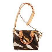 Pre-owned Coated canvas handbags Louis Vuitton Vintage , Brown , Dames