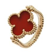 Pre-owned Rose Gold rings Van Cleef & Arpels Pre-owned , Red , Dames