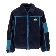 Blauwe Nacht Sherpa Jas Heren HUF , Blue , Heren