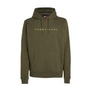 Stijlvolle heren hoodie Tommy Hilfiger , Green , Heren