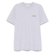 Grijze T-shirts en Polos Off White , Gray , Heren