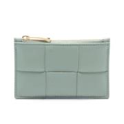 Pre-owned Leather wallets Bottega Veneta Vintage , Green , Dames