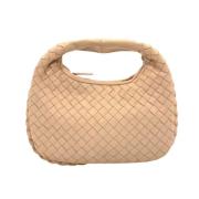 Pre-owned Leather handbags Bottega Veneta Vintage , Beige , Dames